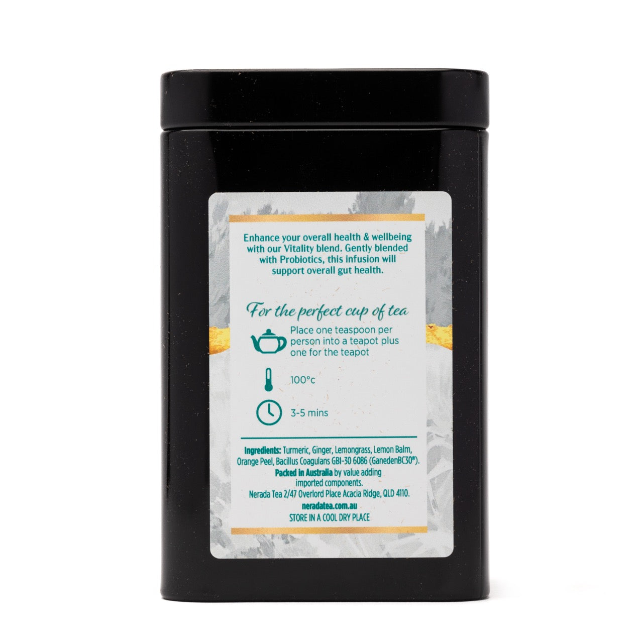 Wellness Vitality Tea Loose Leaf 80g Tin