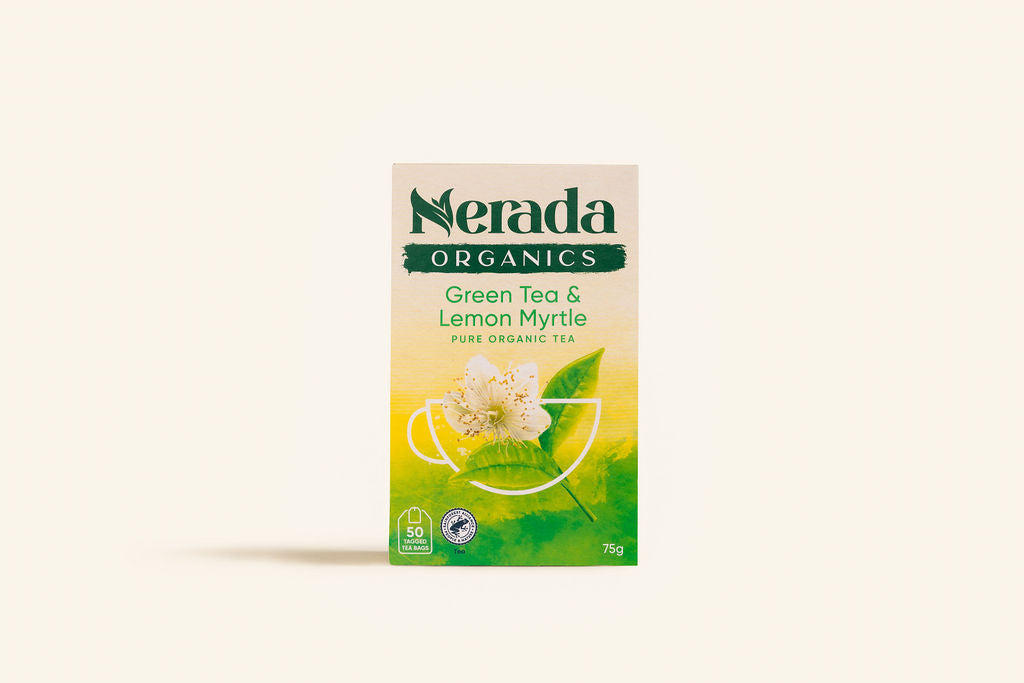 Organics Green Tea & Lemon Myrtle Tea Bags 50 Pack
