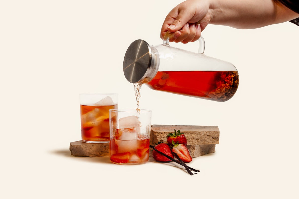 Iced Tea Strawberries & Cream Loose Leaf 50g Canister